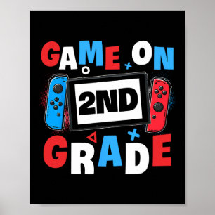 Póster Juego de juegos en 2º grado Escuela de Segundo Día