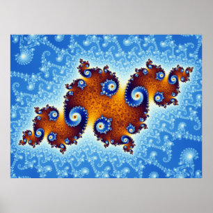 Póster Juego de Julia Island Mandelbrot