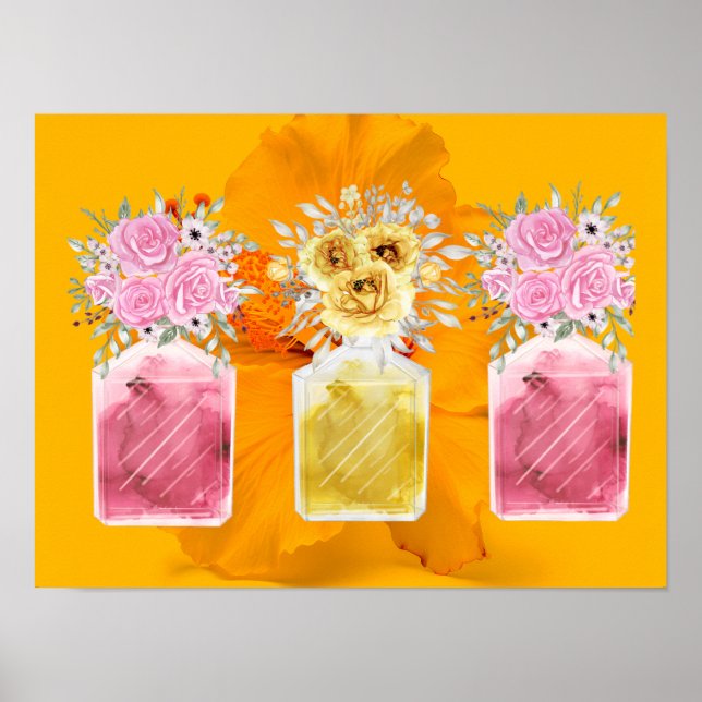 Póster Juego de la Buena Suerte del Bouquet de la Botella (Frente)