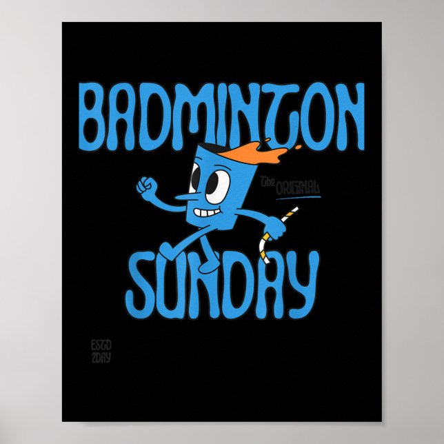 Póster Juego de lanzadera de casquillo de domingos de Bad (Frente)