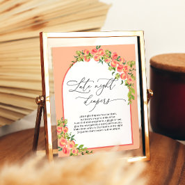 Póster Juego de los Diapers nocturnos de la dulce pequeña