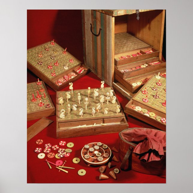 Póster Juego de loto de Dauphin inventado por Luis XIV (Frente)