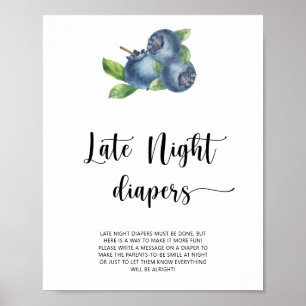 Póster Juego de pañales a altas horas de la noche de arán