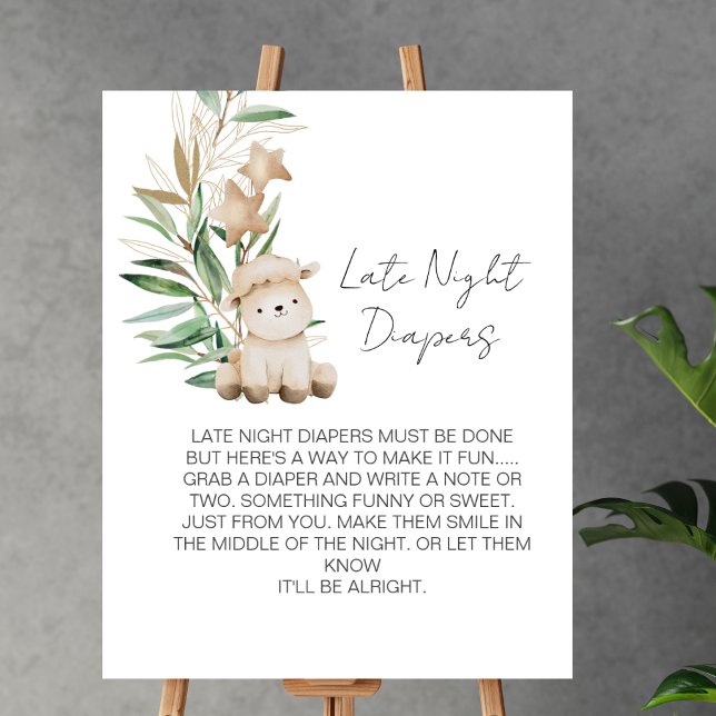 Póster Juego de pañales nocturnos dulce de cordero verde (Subido por el creador)