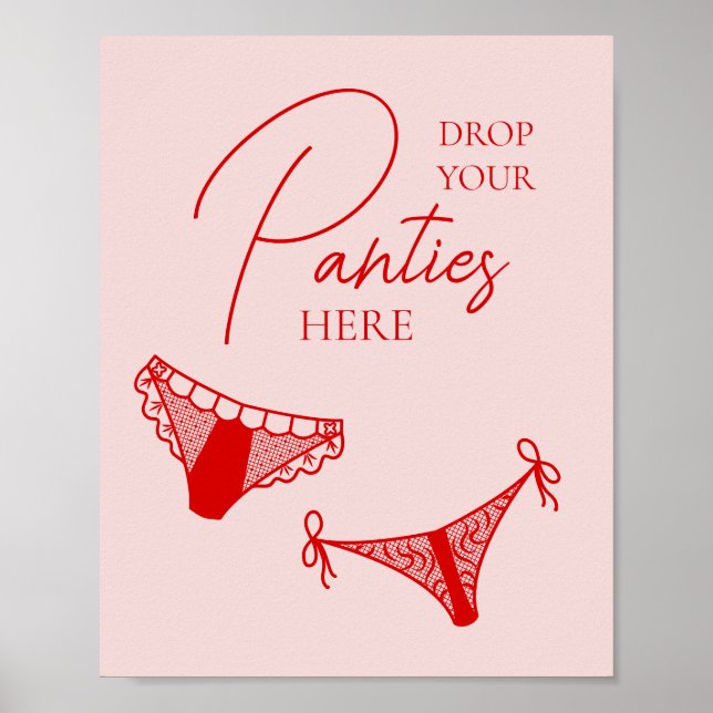 Póster Juego de Panty de Bachelorette Party de Cocktail R (Frente)