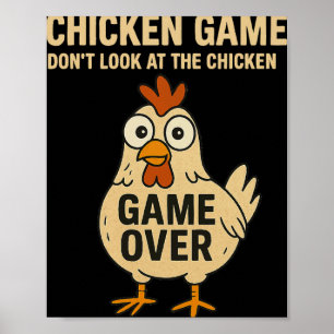 Póster Juego de Pollo No Mires Al Pollo Juego Terminado