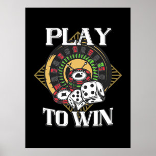 Póster Juego de póquer para ganar