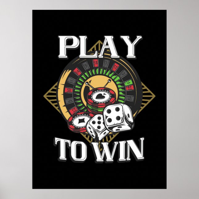 Póster Juego de póquer para ganar (Frente)