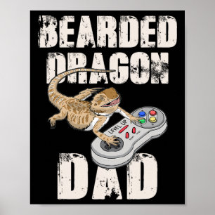 Póster Juego de Video Bearagon Dad Reptiles Pagona