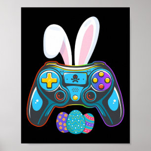 Póster Juego de video Bunny Eggs Costume Día de Pascua Ni