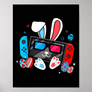 Póster Juego de video Bunny Eggs Costume Día de Pascua Ni