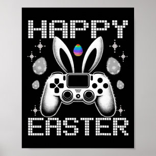 Póster Juego de video Bunny Eggs Costume Día de Pascua Ni