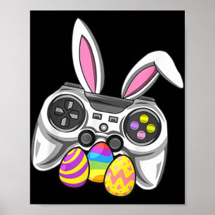 Póster Juego de video Bunny Eggs Costume Día de Pascua Ni