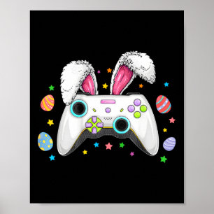 Póster Juego de video Bunny Eggs Costume Día de Pascua Ni