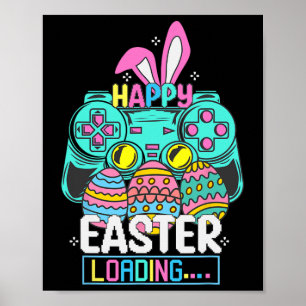 Póster Juego de video Easter Bunny Gaming Controller Game