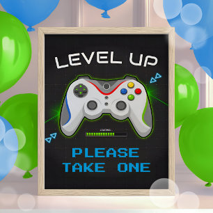 Póster Juego de video juego de cumpleaños favorece al Rót