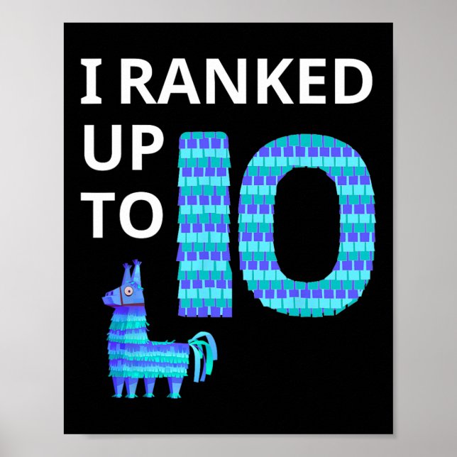 Póster Juego De Video Llama Piñata B De 10 Años (Frente)