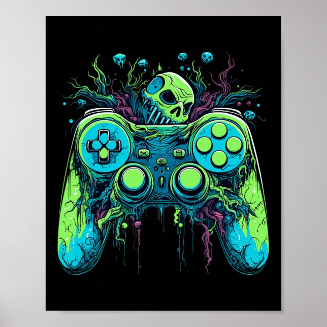 Póster Juego de vídeo Spooky Guay Gaming Controller 1 (Frente)