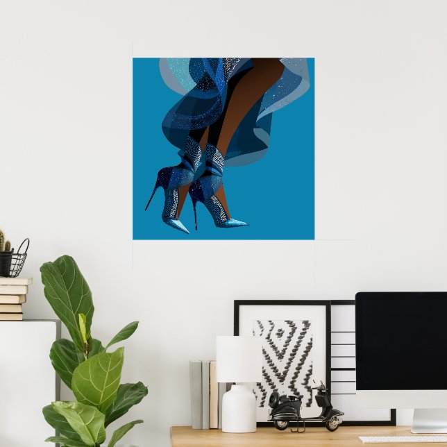 PÓSTER JUEGO DE ZAPATOS #1 (Oficina en casa)