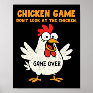 Póster Juego Divertido de Pollo No Mires Al Pollo Anima
