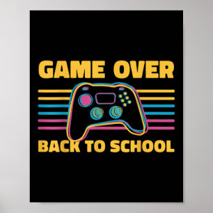 Póster Juego Divertido Fin De Regreso A La Escuela Para P