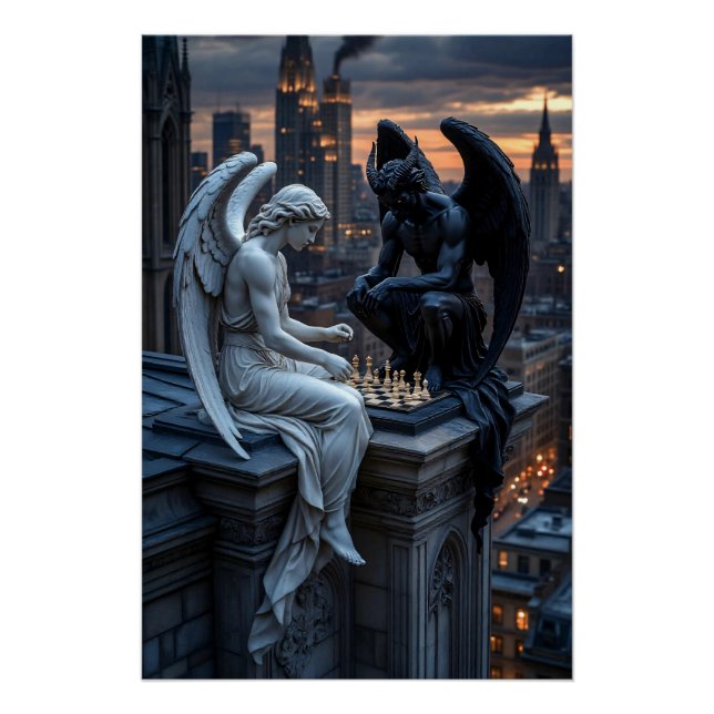 Póster Juego Divino al Crepúsculo (Anverso)
