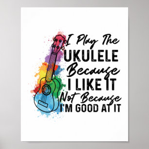 Póster Juego El Ukulele Porque Me Gusta Ukulele