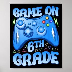 Póster Juego En 6º Grado Ck A La Escuela Videojuegos Niño