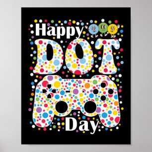 Póster Juego feliz de día de punto