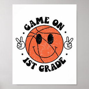 Póster Juego Gracioso En El Primer Día De La Escuela