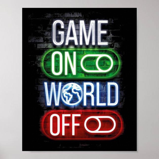 Póster Juego Jugador En Mundo Libre Para Niños Y Hombres (Frente)