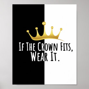 Póster Juego Mcyt - Si La Corona Se Encaja Con Él