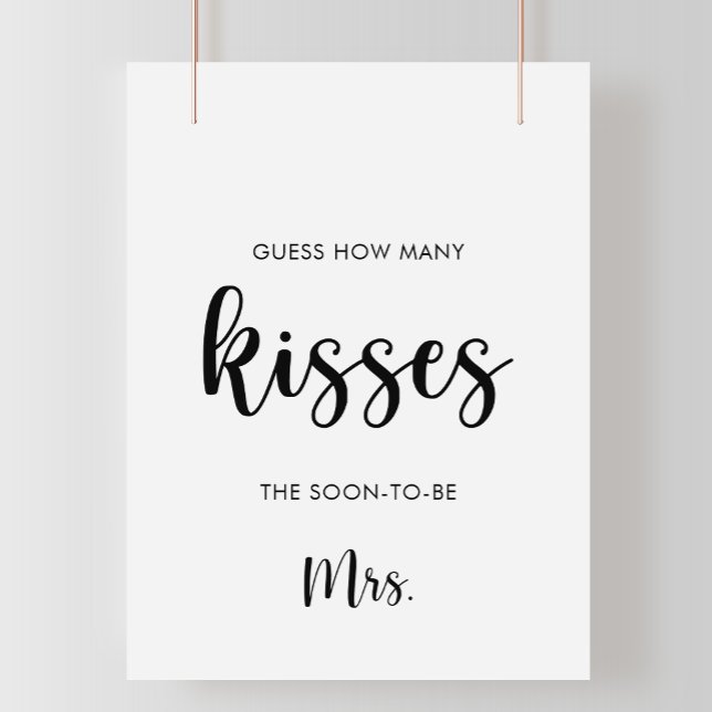 Póster Juego Minimal de Adivina Cuántos Besos para Desped (Subido por el creador)