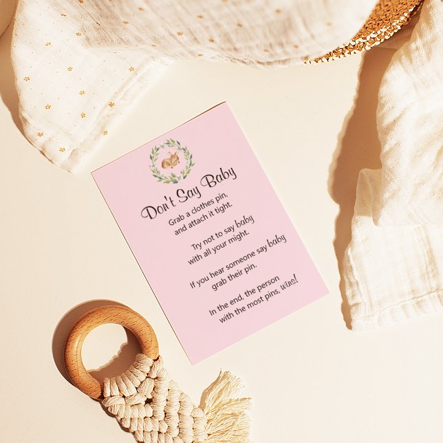 Póster Juego "No digas bebé" del Chica de ciervos que due (Subido por el creador)