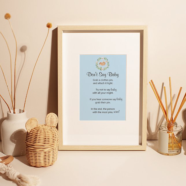 Póster Juego "No digas bebé" del niño venado que duerme c (Subido por el creador)