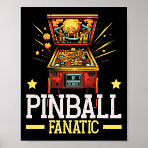 Póster Juego Pinbyll Machine Arcade Game Gamer Clic Video