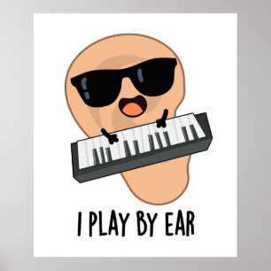 Póster Juego Por Ear Funny Music Pun