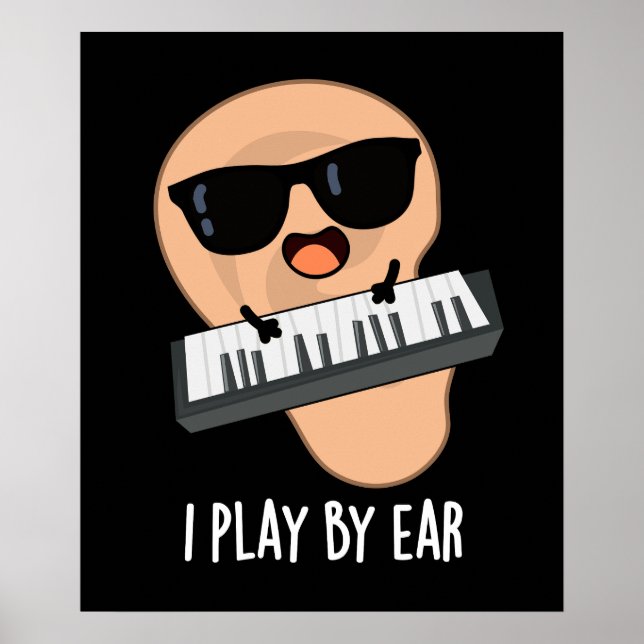 Póster Juego Por Ear Funny Music Pun Dark BG (Frente)