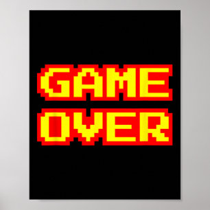 Póster Juego sobre videojuegos de videojuegos retro vinta