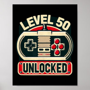 Póster Juego Tee De Cumpleaños Para Hombres Y Mujeres Niv