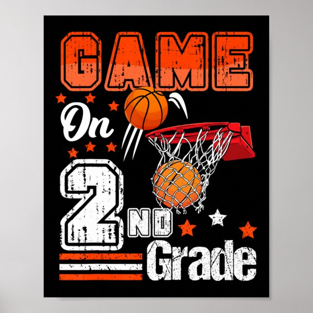 Póster Juegos De 2º Grado De Baloncesto De Vuelta Al Sect (Frente)