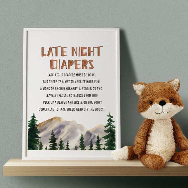 Póster Juegos de Baby Shower de los Diapers nocturnos (Subido por el creador)