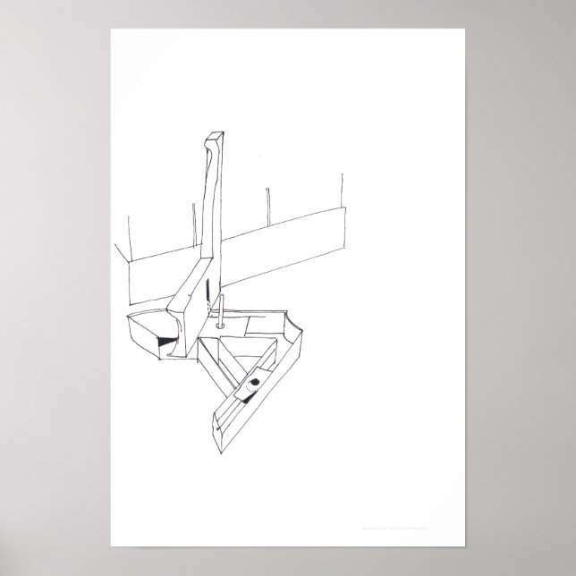 Póster Juegos de la construcción con un monograma dibujan (Frente)