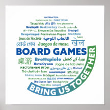 Juegos de mesa nos unen Poster