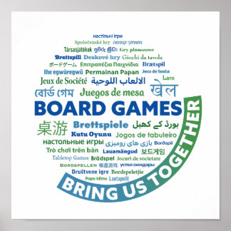 Póster Juegos de mesa nos unen Poster