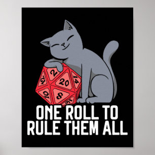 Póster Juegos De Rol D20 Juegos De Mesa Divertidos Jugado