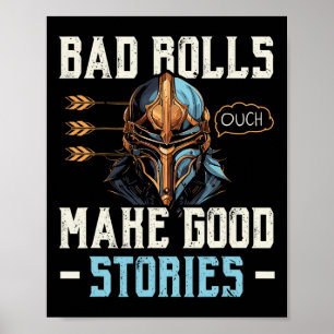 Póster Juegos De Rol Rpg D20 Juegos De Mesa Divertidos