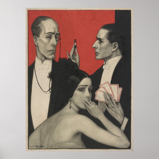 Póster Juegos de tarjetas (Frente)