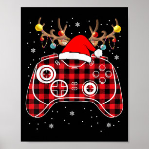 Póster Juegos de video de juegos de Navidades de Red Buff