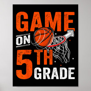 Póster Juegos Divertidos En Baloncesto De Quinto Grado Pr